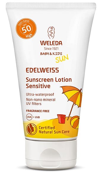 Натуральный солнцезащитный крем для младенцев и детей SPF 50